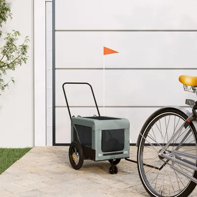 vidaXL Remorque de vélo pour chien Oxford