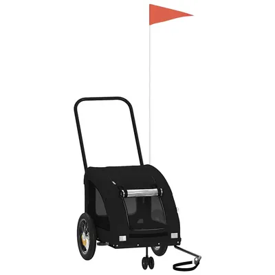 vidaXL remorque de vélo pour animaux de compagnie Fer
