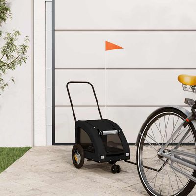 vidaXL remorque de vélo pour animaux de compagnie Fer