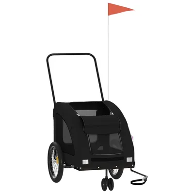 vidaXL Remorque de vélo pour chien Oxford
