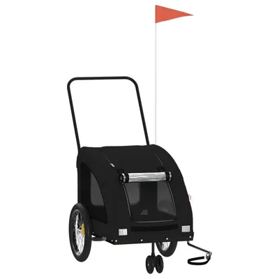 vidaXL remorque de vélo pour animaux de compagnie Fer