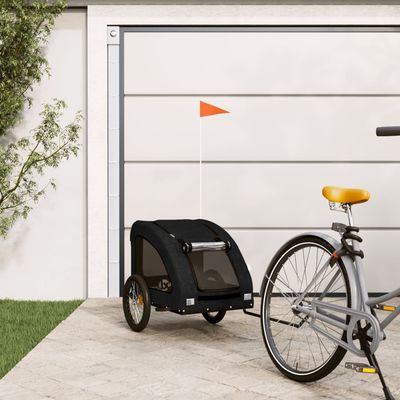 vidaXL remorque de vélo pour animaux de compagnie Fer