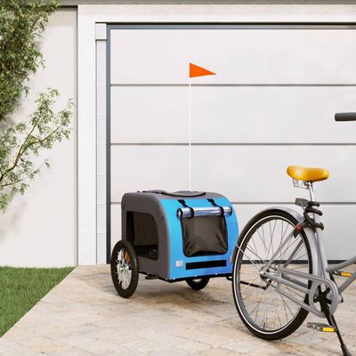 vidaXL remorque de vélo pour animaux de compagnie Fer