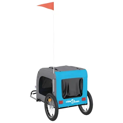 vidaXL remorque de vélo pour animaux de compagnie Fer