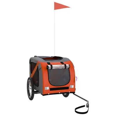 vidaXL remorque de vélo pour animaux de compagnie Fer