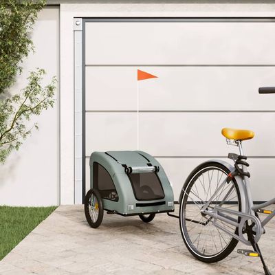 vidaXL remorque de vélo pour animaux de compagnie Fer