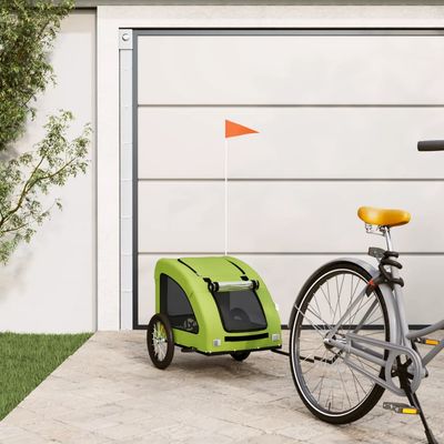 vidaXL remorque de vélo pour animaux de compagnie Fer