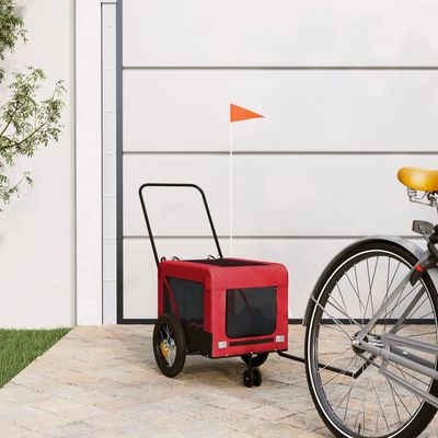 vidaXL remorque de vélo pour animaux de compagnie Fer