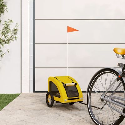 vidaXL remorque de vélo pour animaux de compagnie Fer