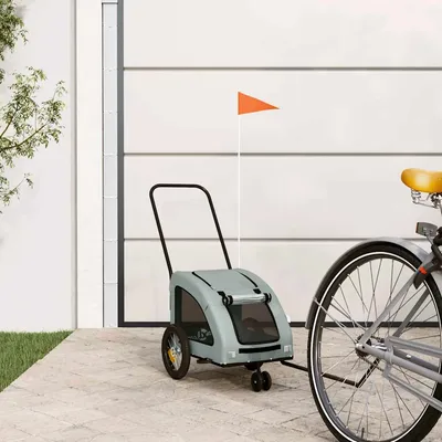 vidaXL Remorque de vélo pour chien Oxford