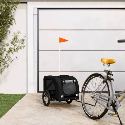 vidaXL remorque de vélo pour animaux de compagnie Fer