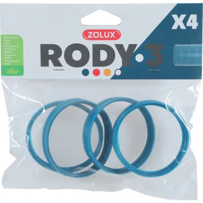 4 anneaux connecteur pour tube Rody couleur  taille ø 6 cm  pour rongeu