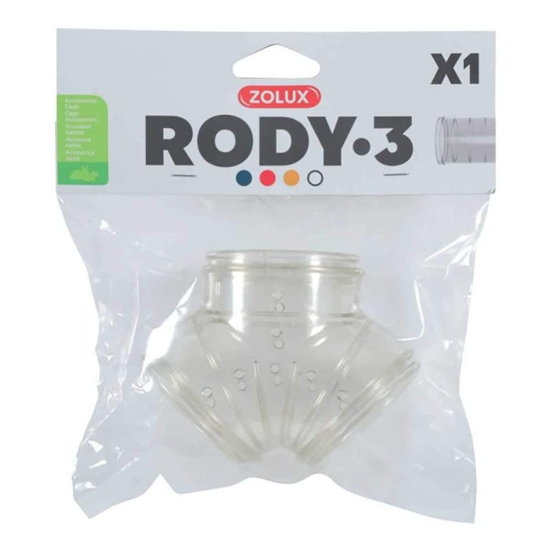 zolux - Tube Y Rody gris transparent taille ø 5 cm pour rongeur