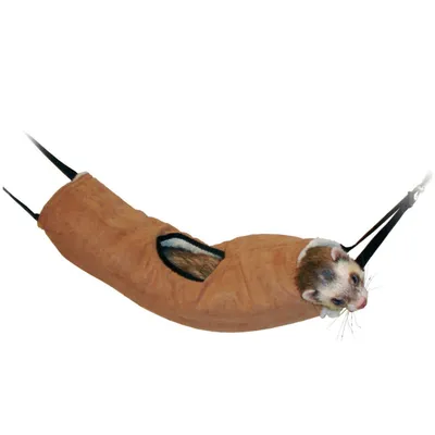 Tunnel pour furet, brun , ø16 cm x 35 cm .