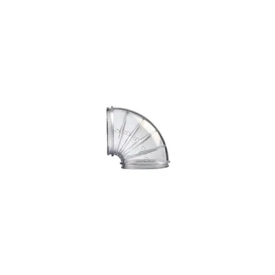 2 Tubes Coude  Rody gris transparent taille ø 5 cm pour rongeur