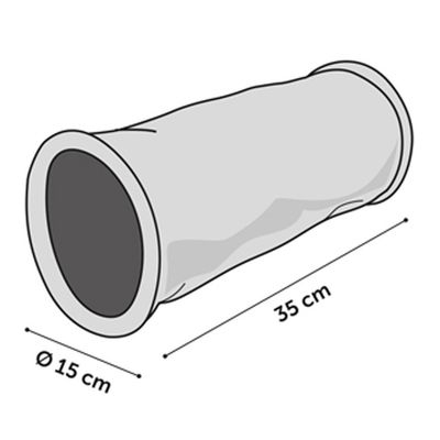 Tunnel pour rongeurs CLAVIO ø 15 cm x 35 cm