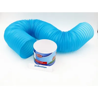 Trixie - Tunnel de jeu, extensible ø 10 cm 19/75 cm, rat