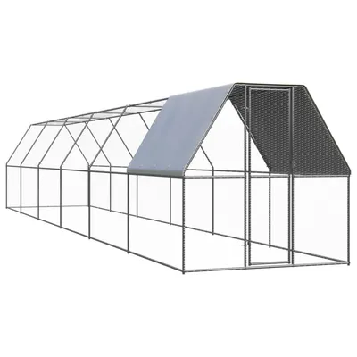 vidaXL cage pour poulets Acier