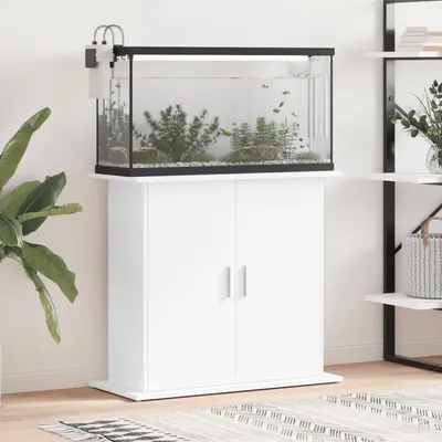 vidaXL support pour aquarium Bois d'ingénierie