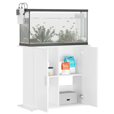 vidaXL support pour aquarium Bois d'ingénierie