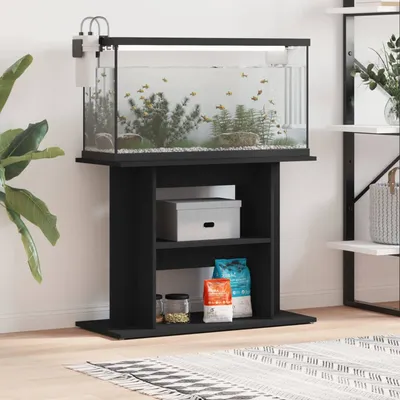 vidaXL support pour aquarium Bois d'ingénierie