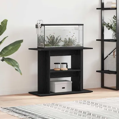vidaXL support pour aquarium Bois d'ingénierie
