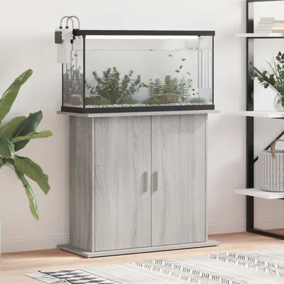vidaXL support pour aquarium Bois d'ingénierie