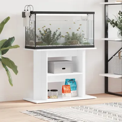 vidaXL support pour aquarium Bois d'ingénierie