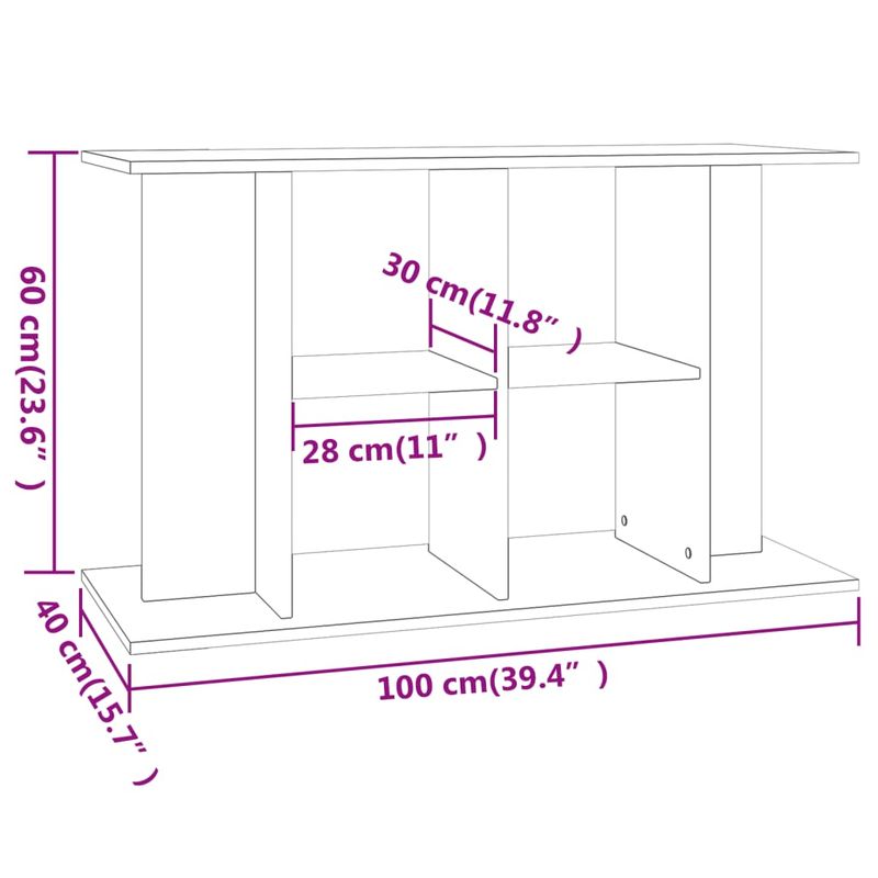 vidaXL support pour aquarium