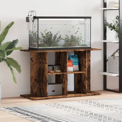 vidaXL support pour aquarium Bois d'ingénierie