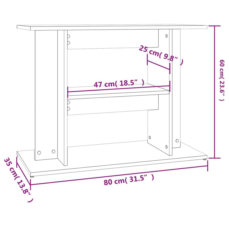 vidaXL support pour aquarium