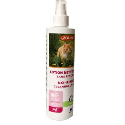 Lotion nettoyante sans rinçage 250 ml, pour chat