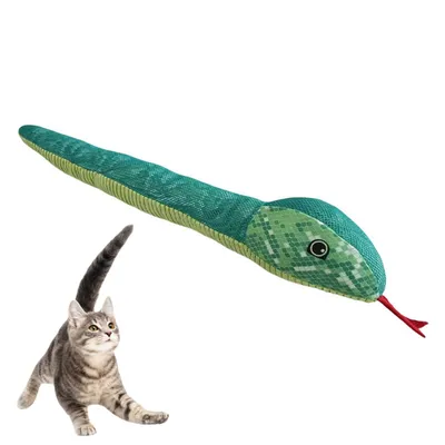 Pet Planet Jouet couineur pour chat en forme de serpent Pet Planet Jouet couineur pour chat en forme de serpent