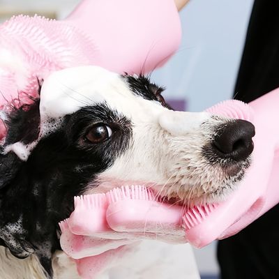 FurryFusion Gants en silicone pour laver les animaux de compagnie