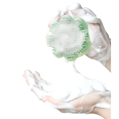 FurryFusion Brosse de bain en silicone en forme de pieuvre