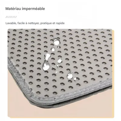 FurryFusion Mat de sable pour chat en EVA double couche