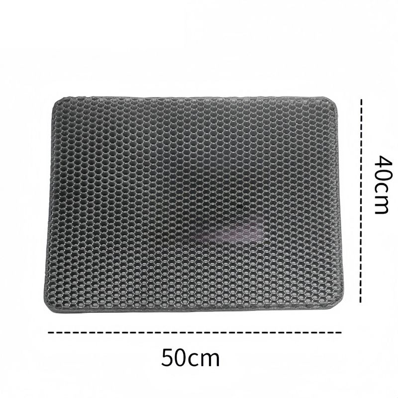 FurryFusion Mat de sable pour chat en EVA double couche
