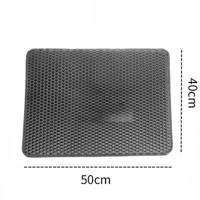 FurryFusion Mat de sable pour chat en EVA double couche