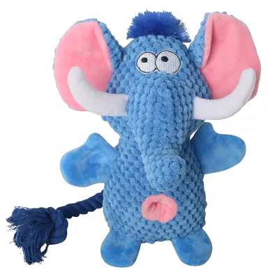 Pet Planet Jouet en peluche pour chien en forme d'éléphant Pet Planet
