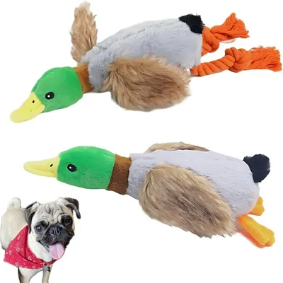 Jouet en peluche canard pour chien Pet Planet