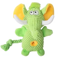 Jouet en peluche pour chien en forme d'éléphant Pet Planet