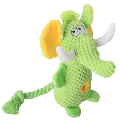 Jouet en peluche pour chien en forme d'éléphant Pet Planet