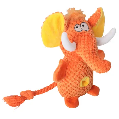 Pet Planet Jouet en peluche pour chien en forme d'éléphant Pet Planet
