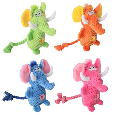 Jouet en peluche pour chien en forme d'éléphant Pet Planet