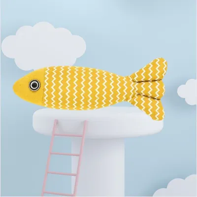 FurryFusion Baton à chat en forme de chenille suspendue avec cloche