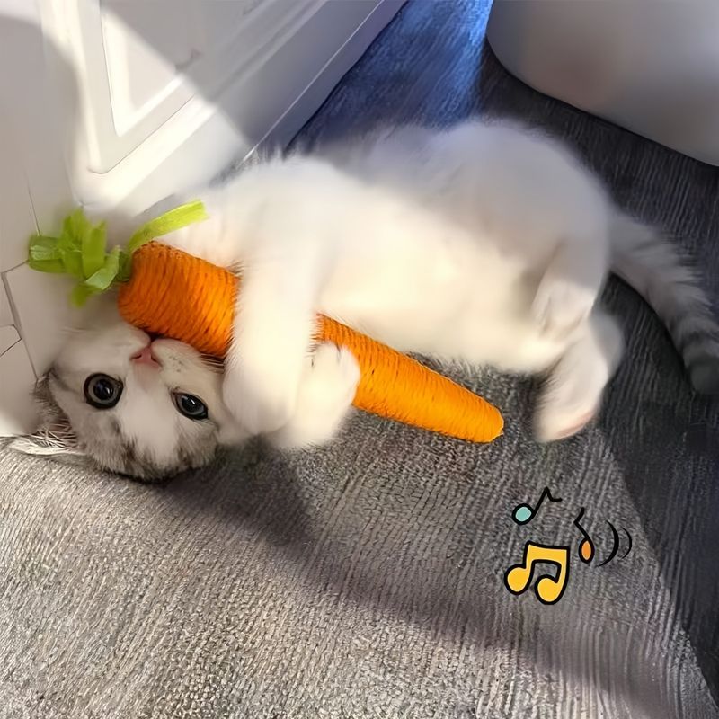 FurryFusion Jouet carotte pour chat