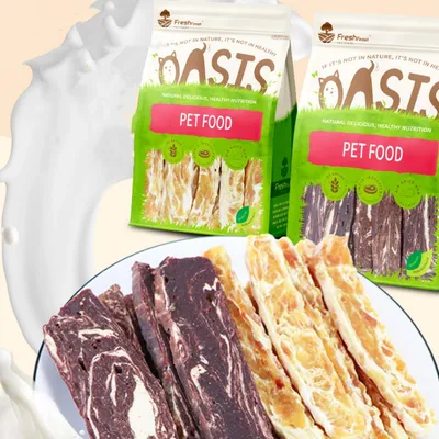 FurryFusion Premios para perros, 400 g de carne de pollo deshidratada