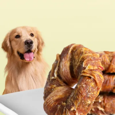 FurryFusion Friandises pour chiens, anneau à mâcher en viande pure