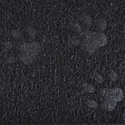 Tapis antidérapant litière ou repas 30 x 40 cm noir