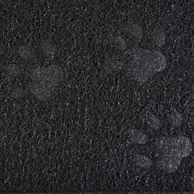 Tapis antidérapant litière ou repas 30 x 40 cm noir